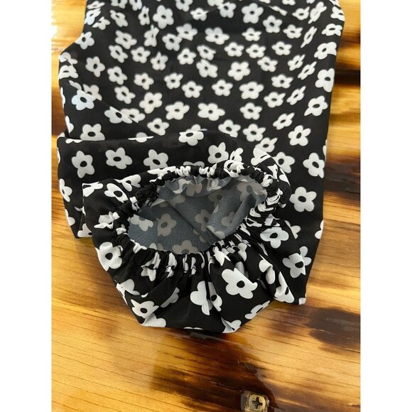 Pretty Garbage Women Floral Tied Crop Top Size Medium Boho Peasant Hippie Preppy - Picture 12 of 12